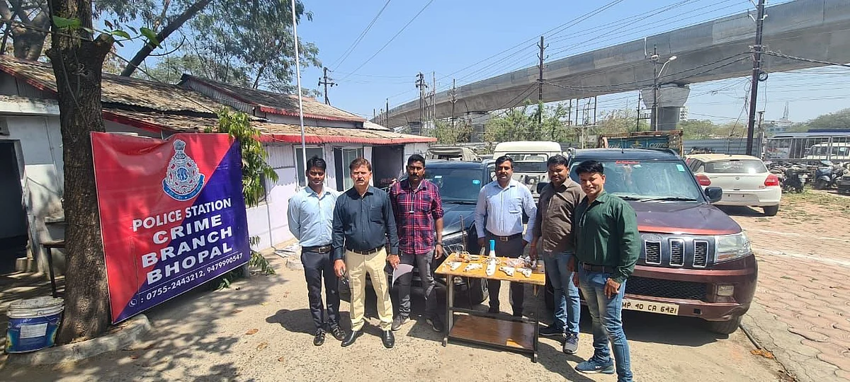 Bhopal: Crime branch arrests 7 persons for planning to loot petrol pump; pistols, live cartridges...