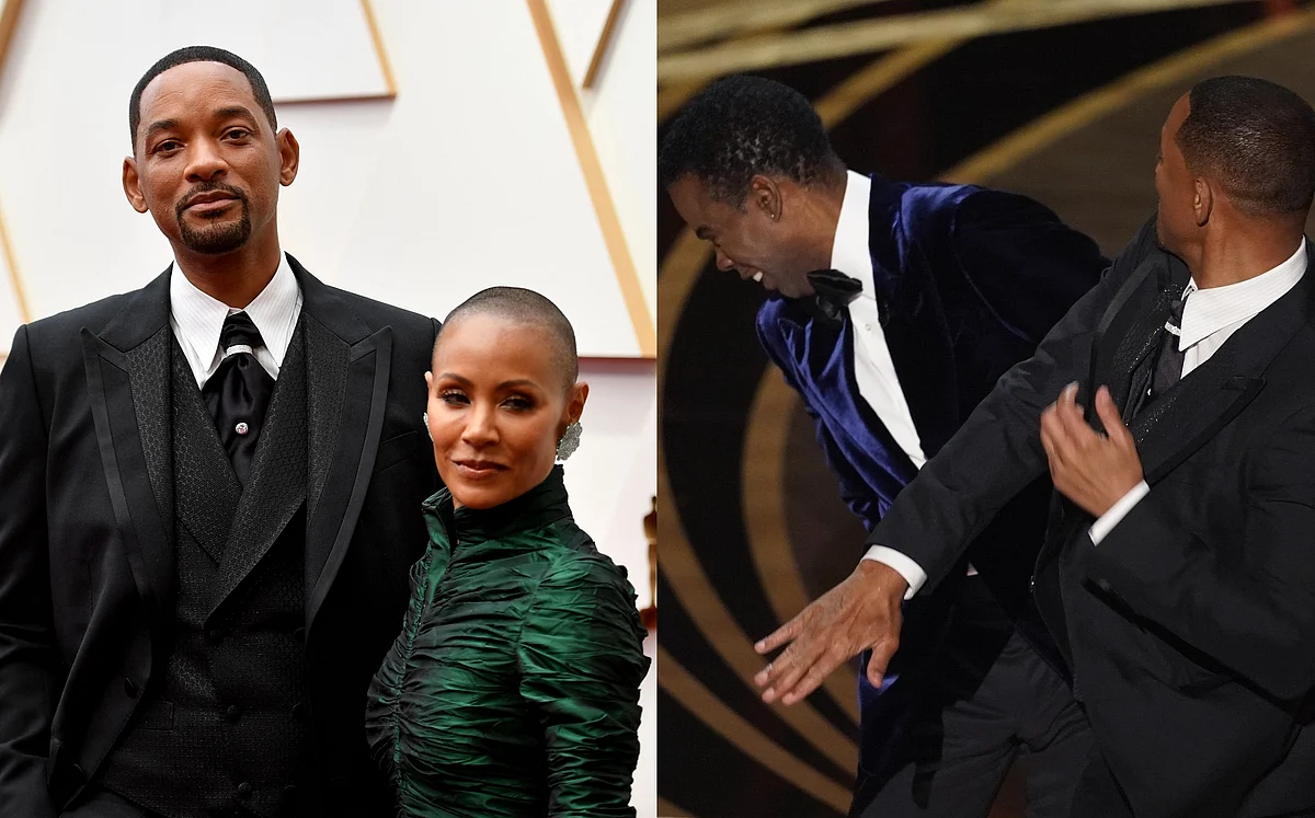 Watch: Will Smith punches Chris Rock on stage over a joke about his wife's shaved bald head at...