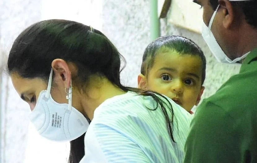 Watch: Mukesh Ambani's grandson 'Prithvi Akash Ambani' makes first public appearance with mom Shloka