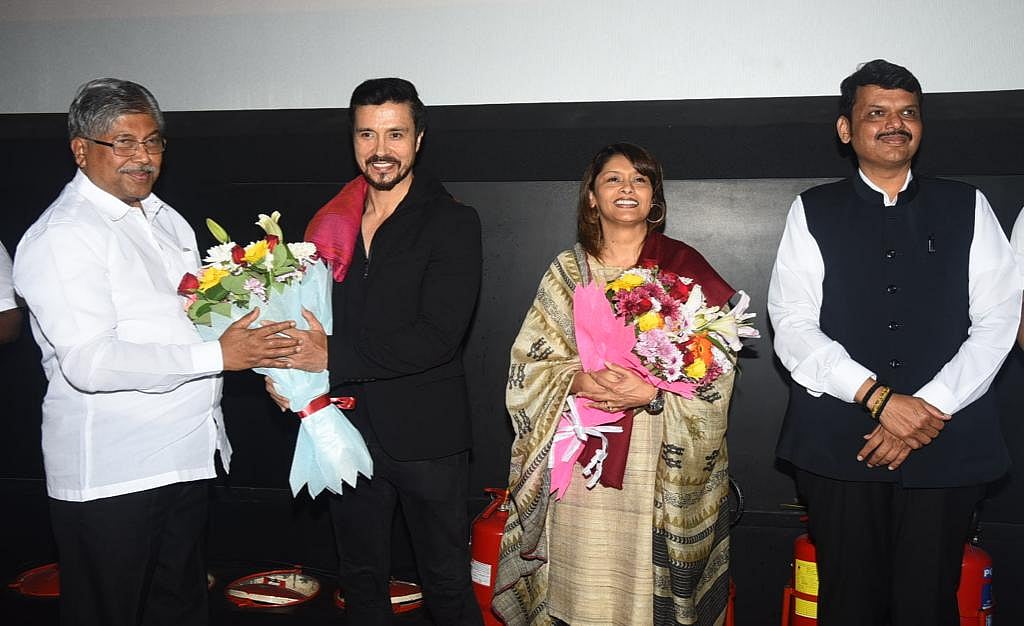 Mumbai: Chandrakant Patil, Devendra Fadnavis watch 'The Kashmir Files' with  BJP MLAs