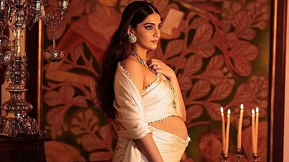 Pics: Pregnant Sonam Kapoor channels her inner goddess in latest photoshoot, flaunts baby bump