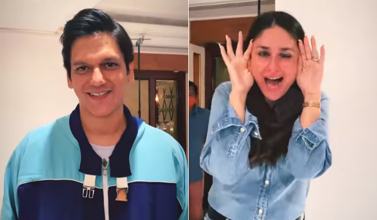 Watch: Vijay Varma recreates Poo's iconic dialogue with Kareena Kapoor on Sujoy Ghosh's film sets
