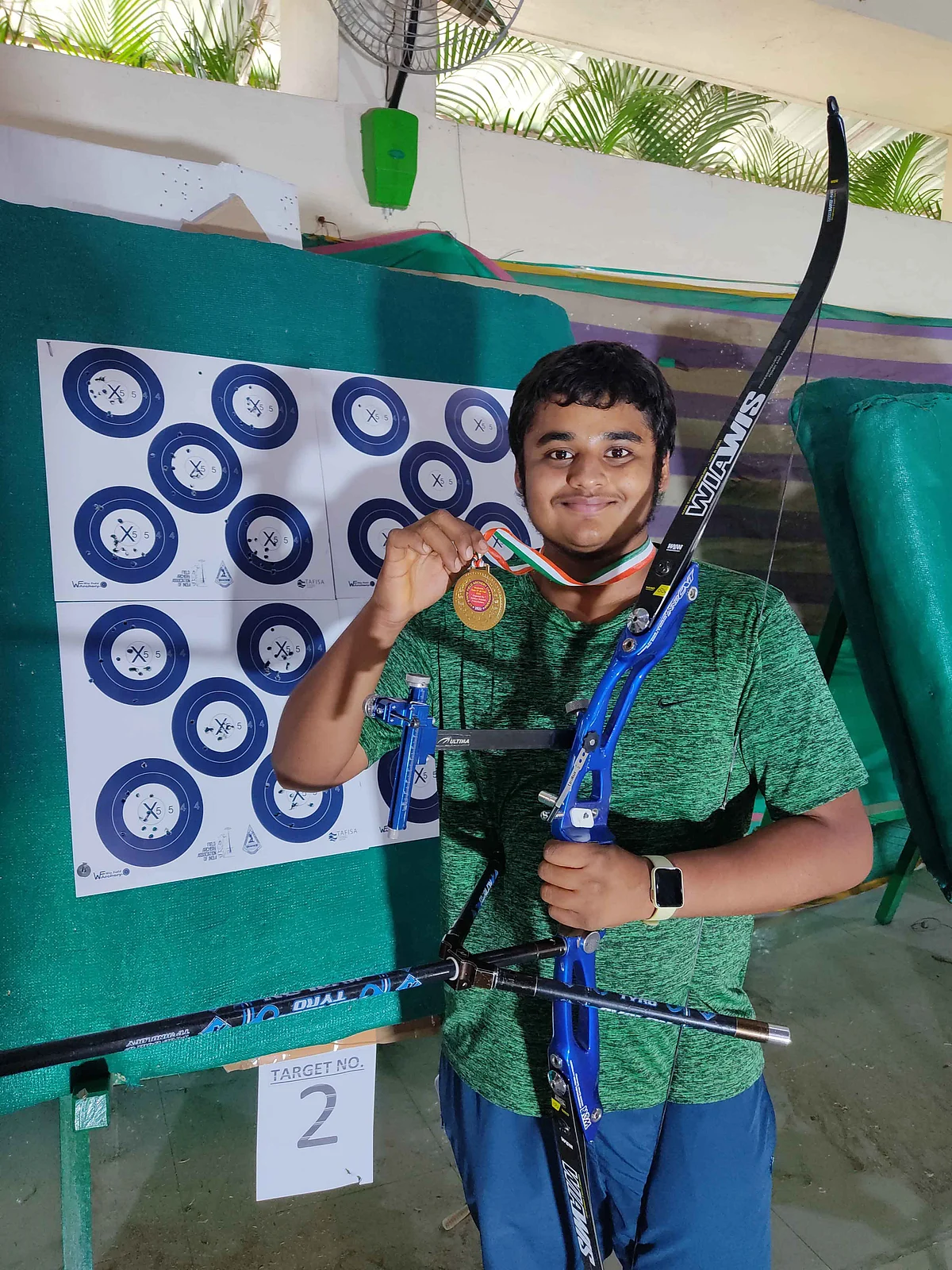 Navi Mumbai: Panvel's Shubhankar Patil wins gold, silver medals in national archery tournament