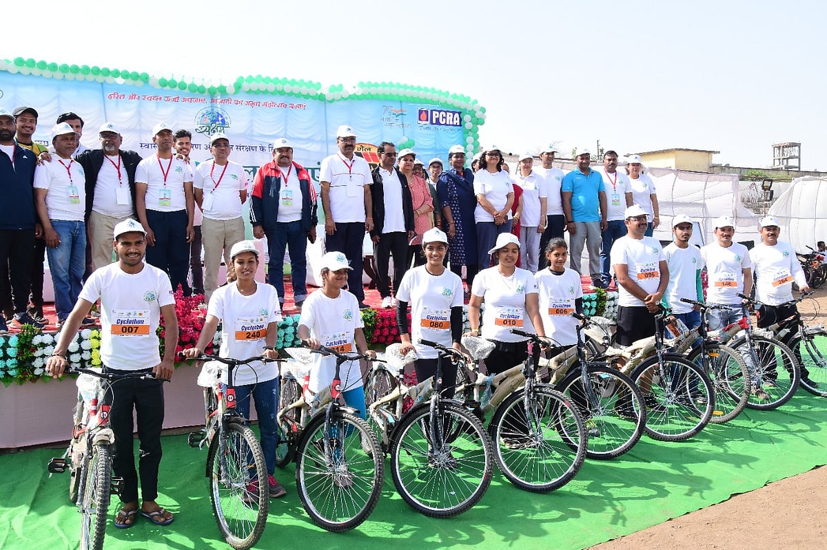 Ujjain: Over 300 people participate in 6-km cyclothon - Vimarsana News