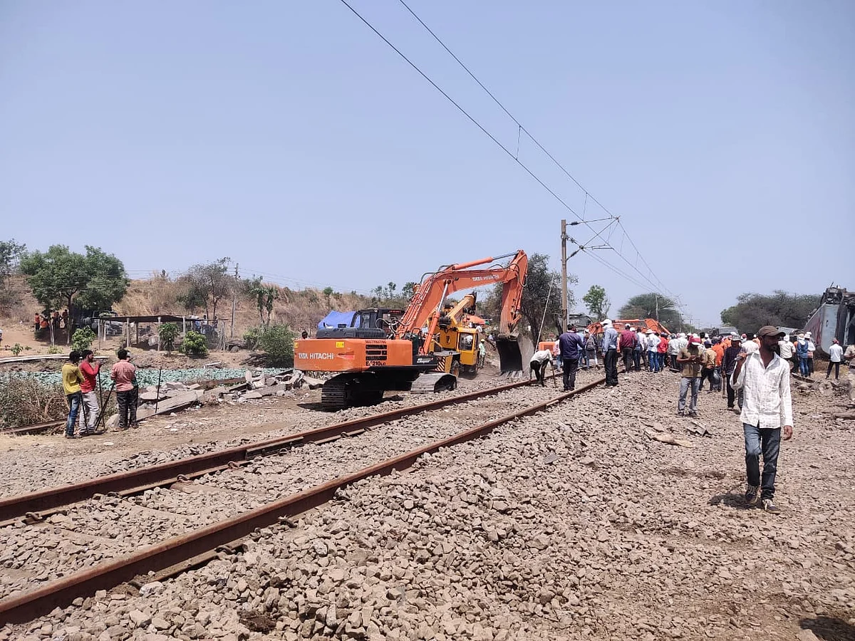 Watch Video: Track damaged in Pawan Express derailment near Nashik likely to become fit for...