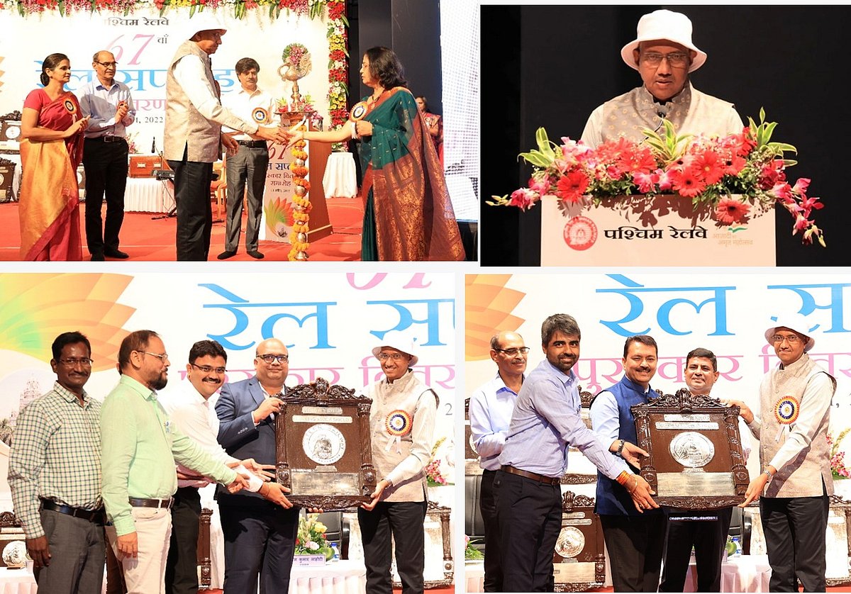 Mumbai: Western Railway's 67th railway week award function held on Wednesday - Vimarsana News