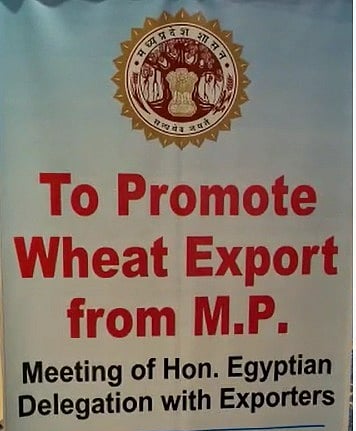 Indore: Egyptian delegation exploring possibility of wheat import from state - Vimarsana News