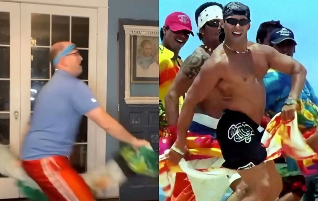 Watch: Dancing Dad grooves to Salman Khan's 'Jeena ke ha chaar din' with towel - Vimarsana News