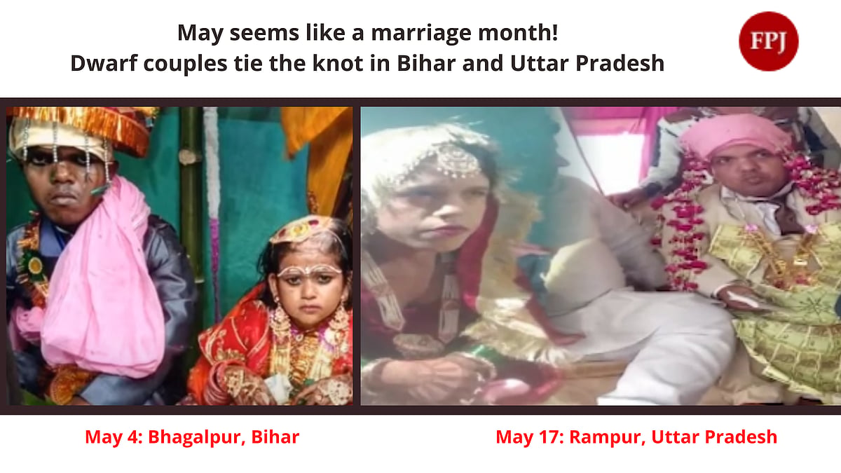 May seems like a marriage month! Dwarf couples tie the knot in Bihar, UP - Vimarsana News