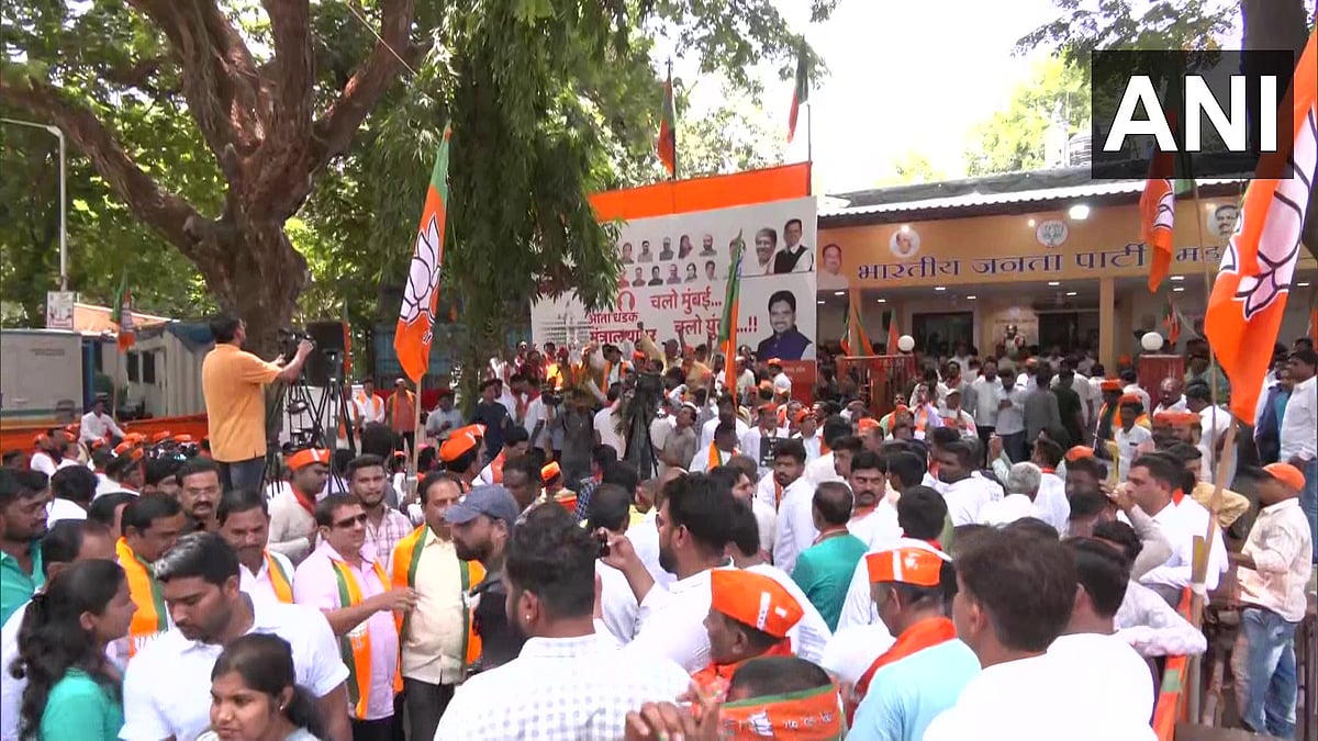 Maharashtra BJP protest against MVA govt for conspiring to remove OBC reservation - Vimarsana News