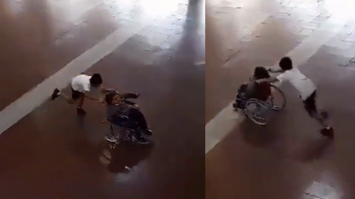 Watch: Boy helps specially-abled classmate participate in games - Vimarsana News