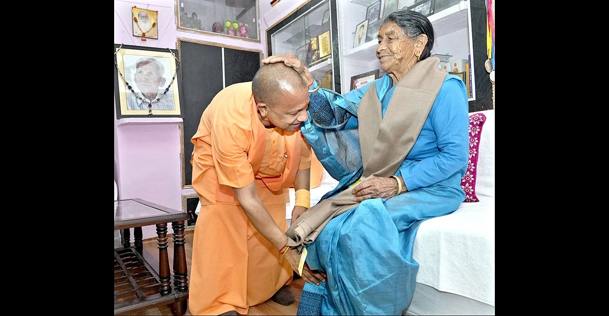 Uttar Pradesh CM Yogi Adityanath meets mother at ancestral village in Uttarakhand’s Panchur