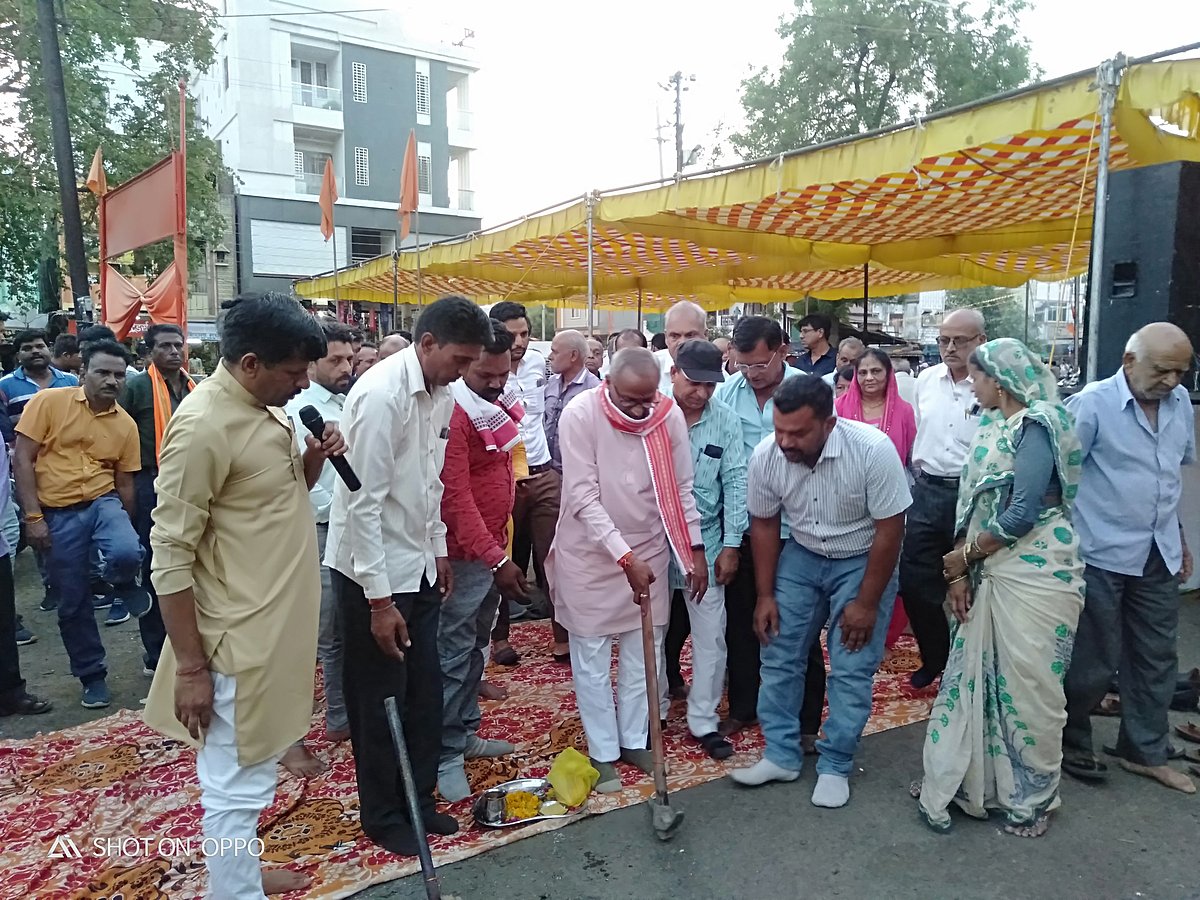 Garoth: MLA lays foundation stone for road works - Vimarsana News