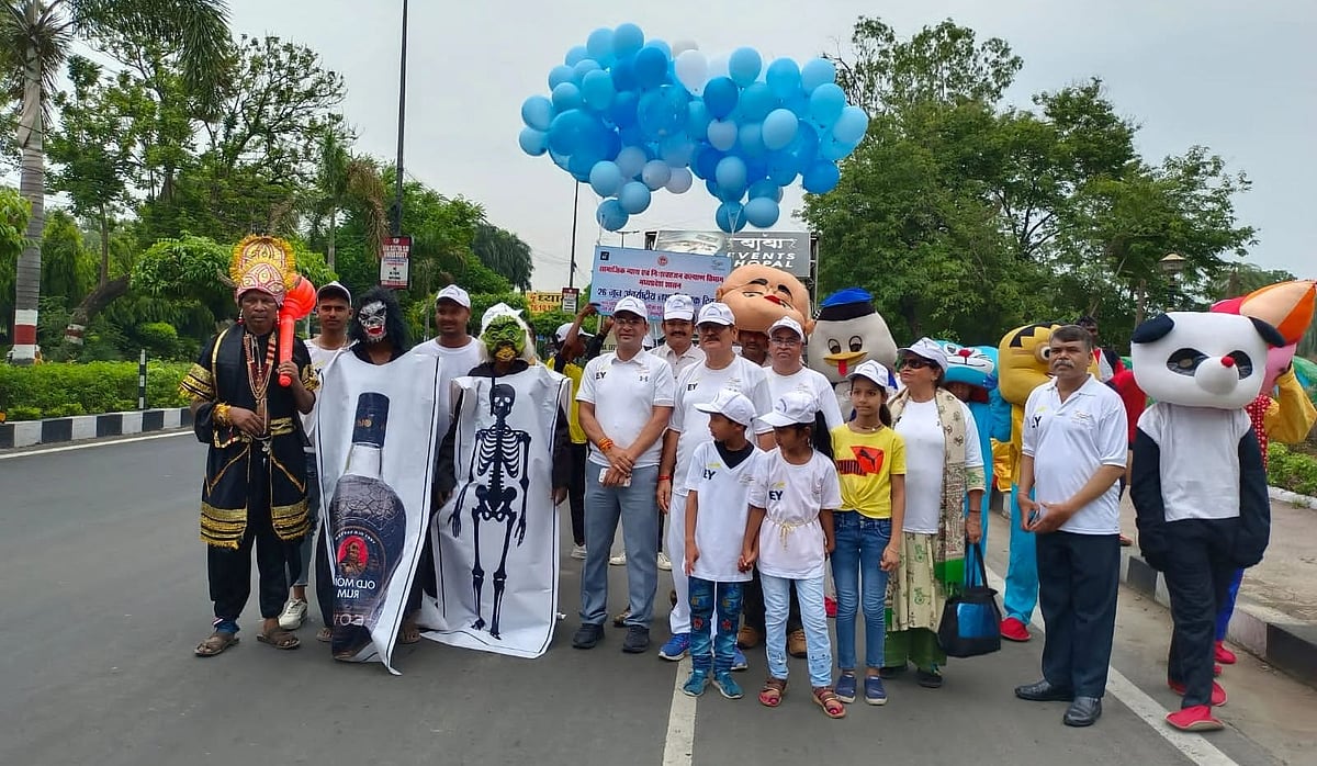 Bhopal: Rally taken out on International Day Against Drug Abuse - Vimarsana News