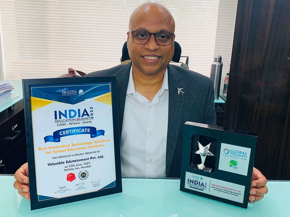 Valuable Edutainment awarded for its innovative technology that helps imparting virtual education in 2000 Govt schools in rural India - Vimarsana News
