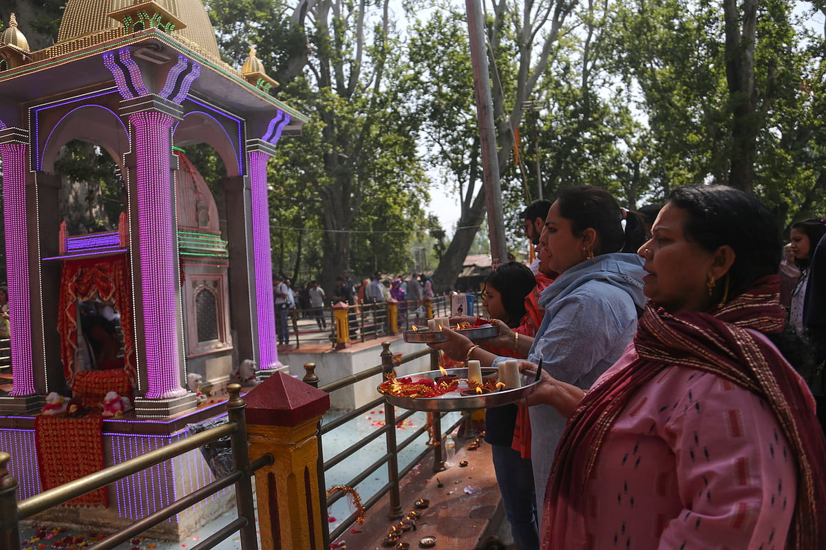 IN PICS: Temple fair in Kashmir sees thin attendance as Pandits stay away out of fear - Vimarsana News