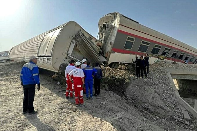 At least 17 killed, 50 injured as train derails in east Iran - Vimarsana News