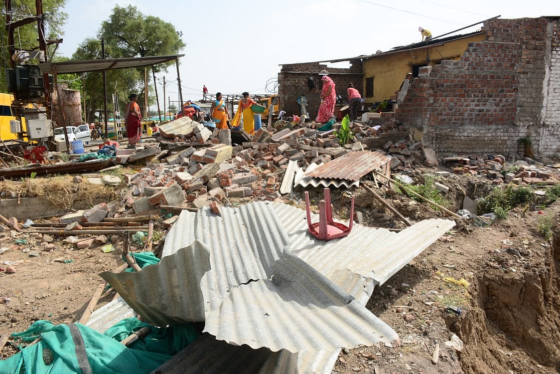 Ujjain: Three houses, one dhaba demolished to construct Kaal Bhairav temple parking lot - Vimarsana News