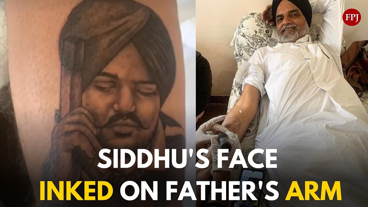 Sidhu Moose Wala's parents get the singer's tattoo inked on their arms - Vimarsana News