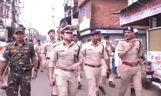 Bhopal: Police patrolling conducted on foot across state; DGP with other officers join march in city - Vimarsana News