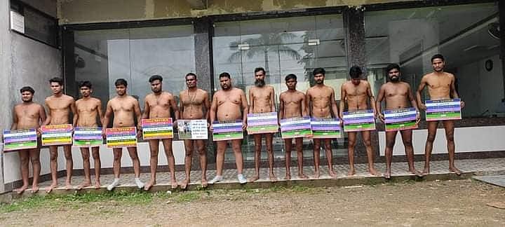 Chattisgarh: Nude protest near Rajbhawan against caste-based discrimination - Vimarsana News