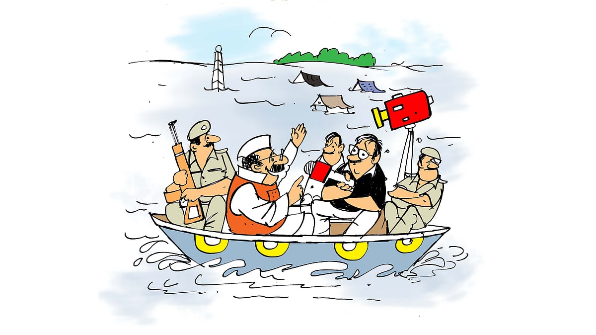 Straight Drive: Flood Tourism - Vimarsana News