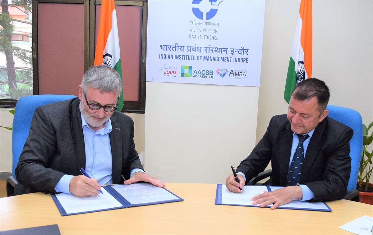 IIM Indore Signs MoU with Rennes School of Business, France - Vimarsana News
