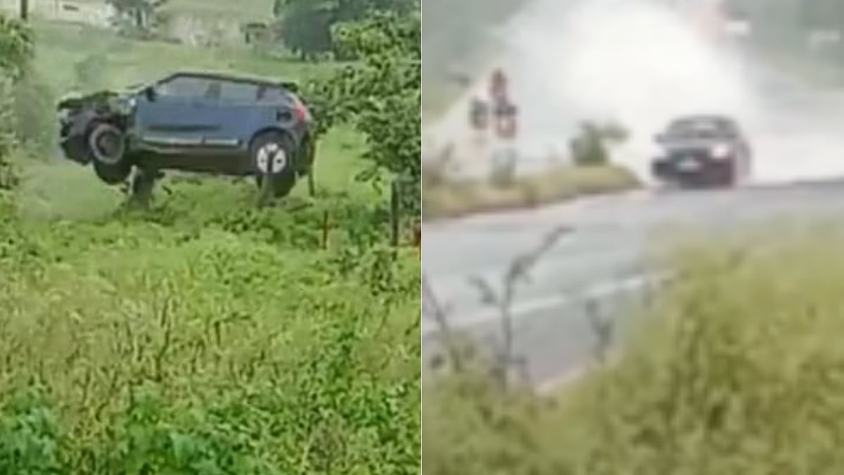 Watch: Car dramatically skids after over-speeding on Chhindwara-Nagpur Highway - Vimarsana News