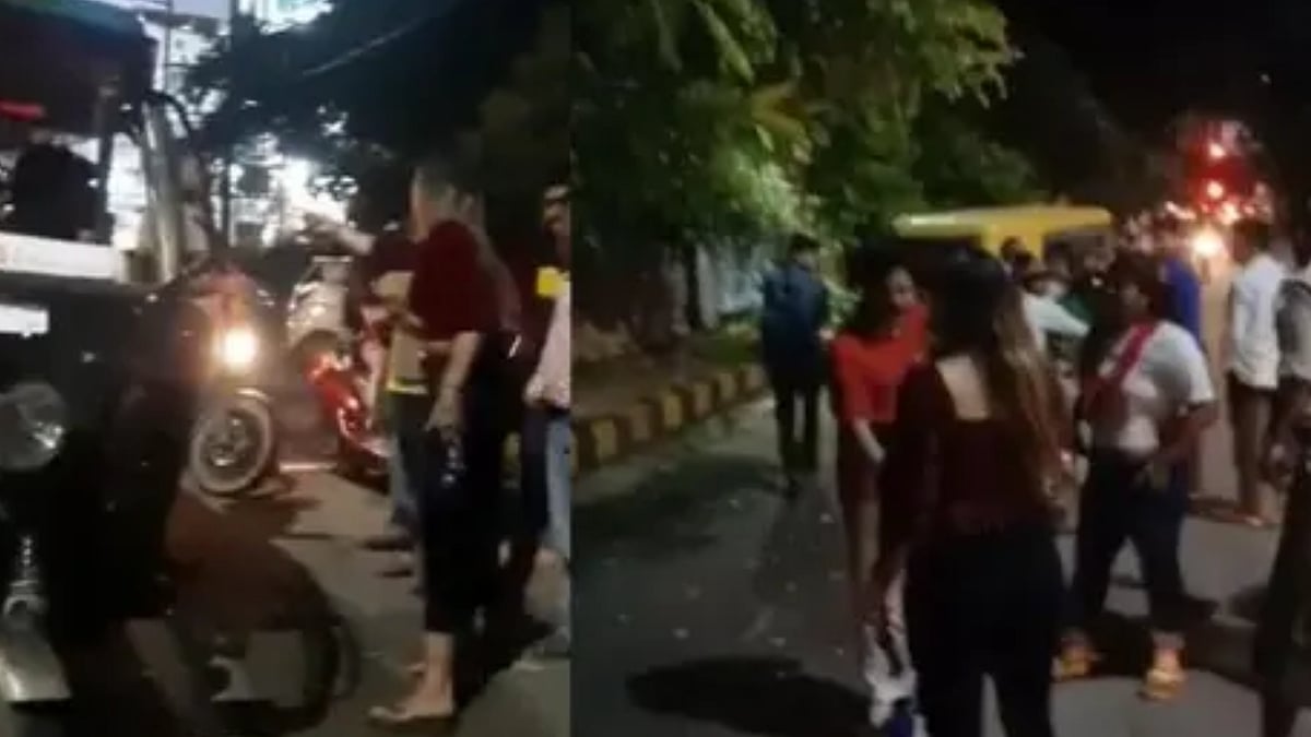 Watch: High-voltage drama of drunk Gwalior girls; assault auto driver over harassment claims - Vimarsana News