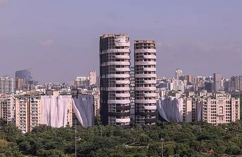 Noida's twin towers demolition: The complete timeline from rise to dust - Vimarsana News