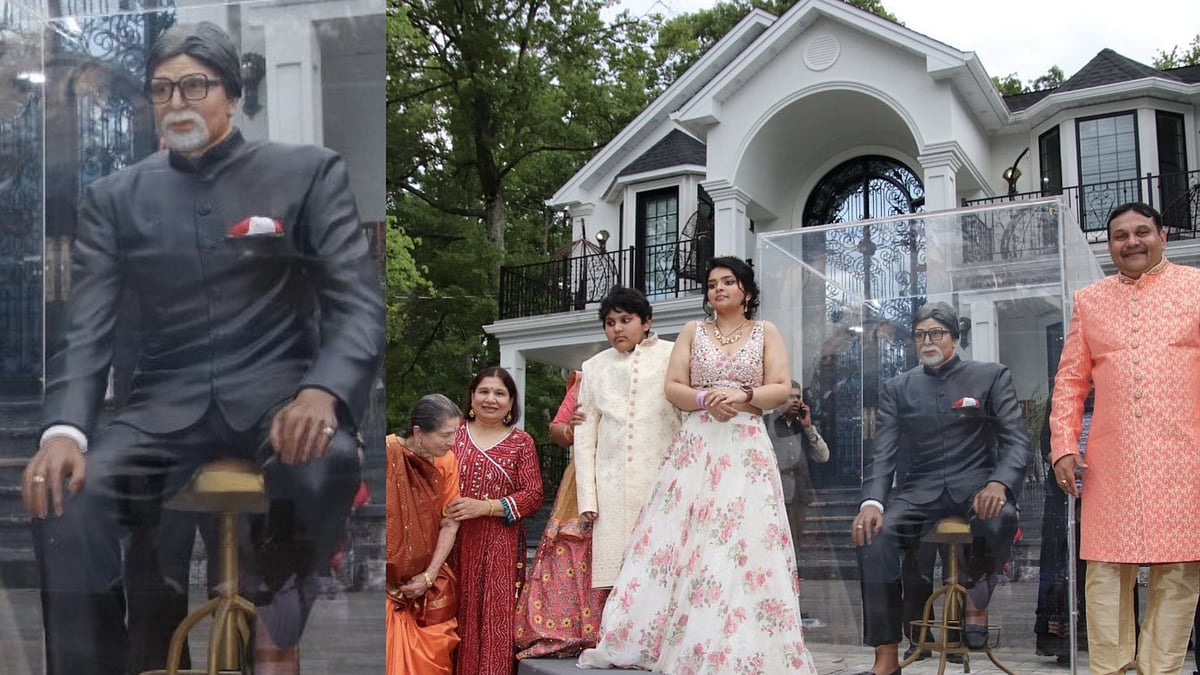 New Jersey: Indian-American family installs life size statue of Amitabh Bachchan in Kaun Banega Crorepati avatar - Vimarsana News