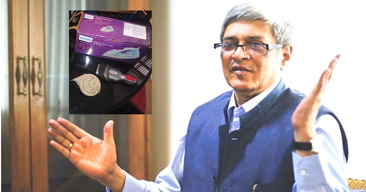 EAC's Chairman Bibek Debroy orders Philips Iron on Amazon, gets a brush instead: Know what followed next - Vimarsana News