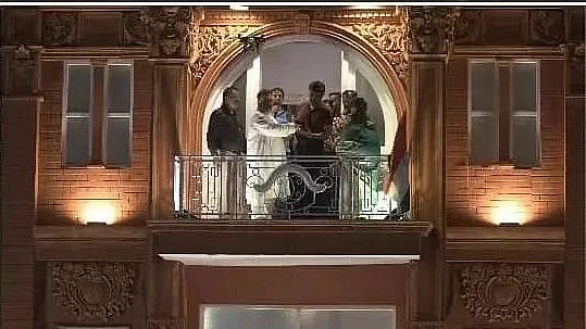 The Lord's moment is the theme of this Puja pandal.