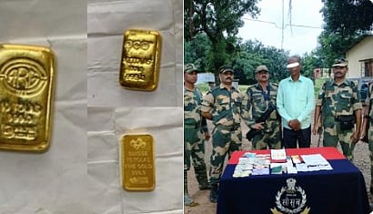 Meghalaya: BSF apprehends 1 Bangladeshi national with 3 gold worth over Rs 17.57 lakhs - Vimarsana News