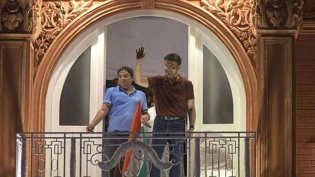 Sourav Ganguly inaugurated a Durga Puja pandal in Kolkata.