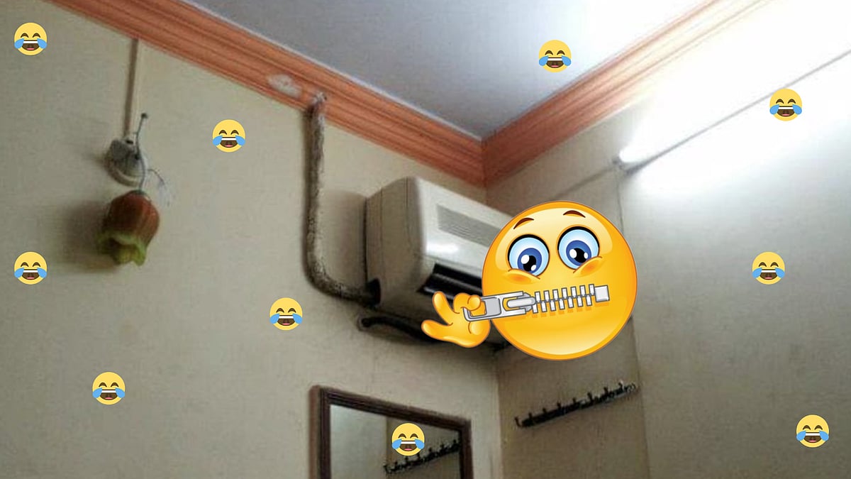 Split AC photo goes viral for a funny reason - Vimarsana News