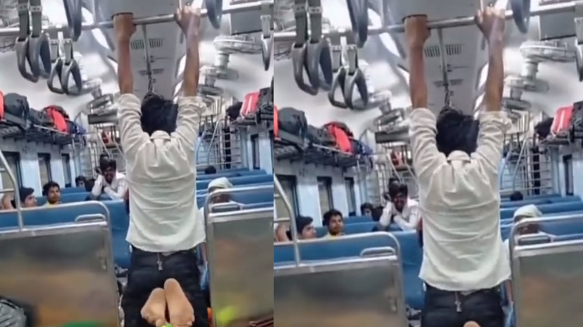 Watch: 'Spiderman' turns handrails from train to playful loop rungs - Vimarsana News