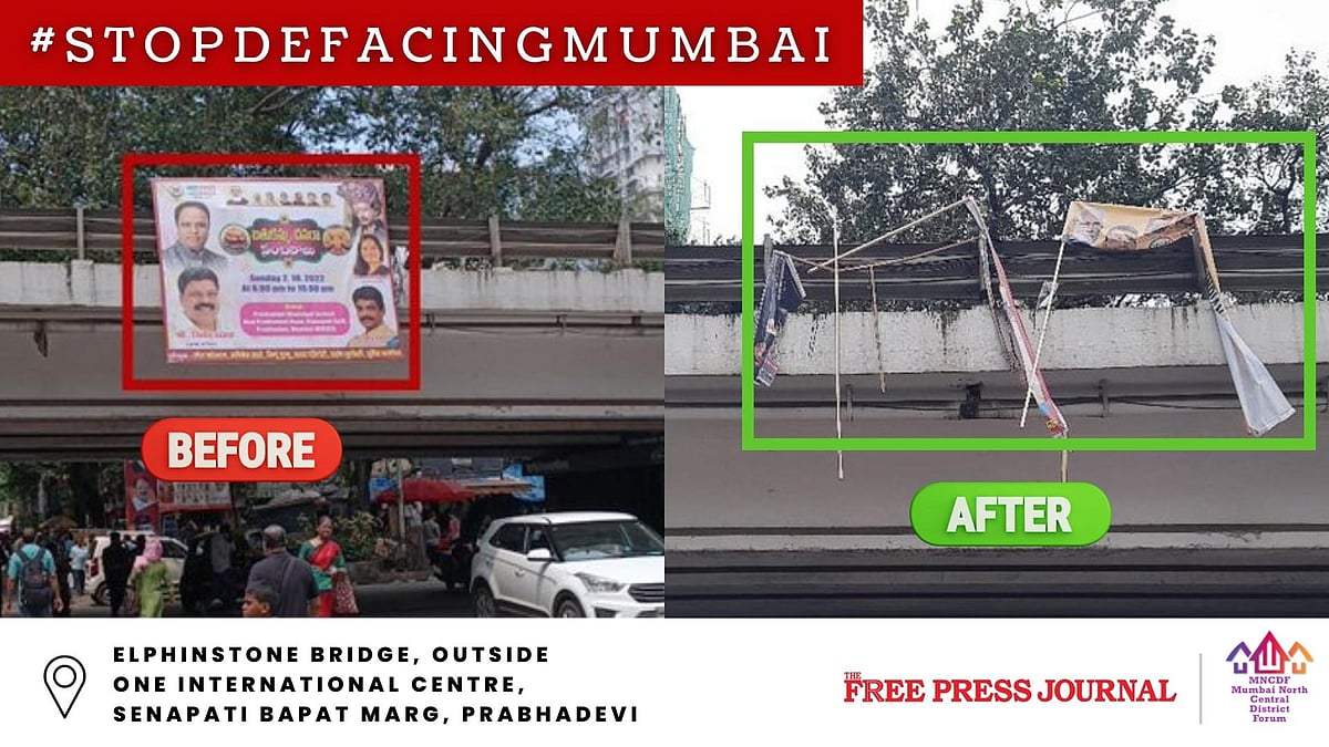 #StopDefacingMumbai campaign by FPJ & MNCDF comes to a halt but the fight against illegal hoardings continues - Vimarsana News