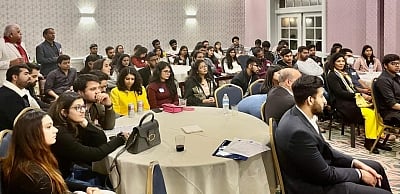 Indian students from University of Connecticut meet with Indian-American org GOPIO - Vimarsana News