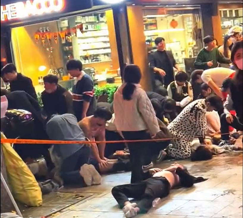 At least 146 dead following stampede at Halloween crowd in South Korea