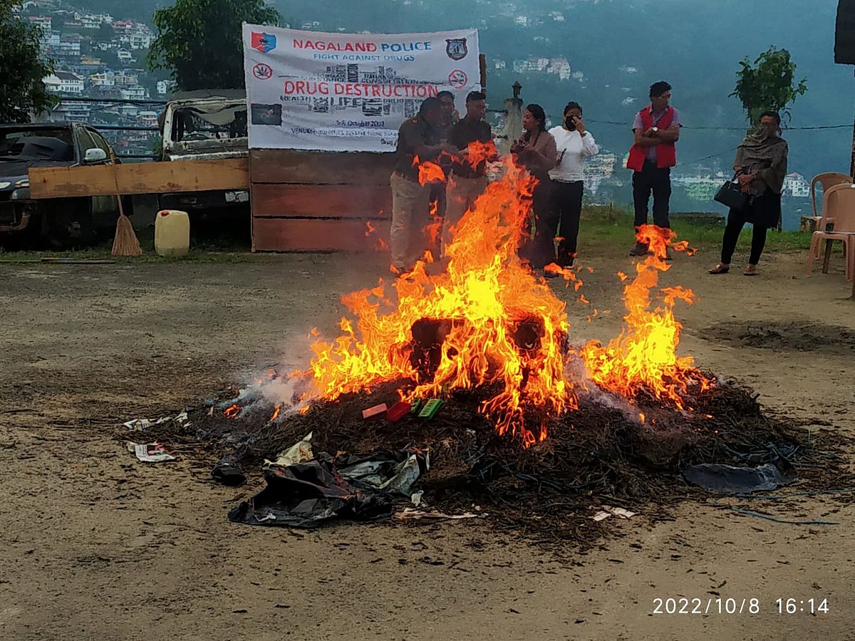 NCB destroys 40,000kg drugs in Northeast in virtual presence of Union Home Minister Amit Shah - Vimarsana News