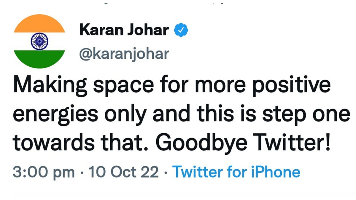 Karan Johar deactivates his Twitter account after his last tweet; sparks troll fest among netizens - Vimarsana News