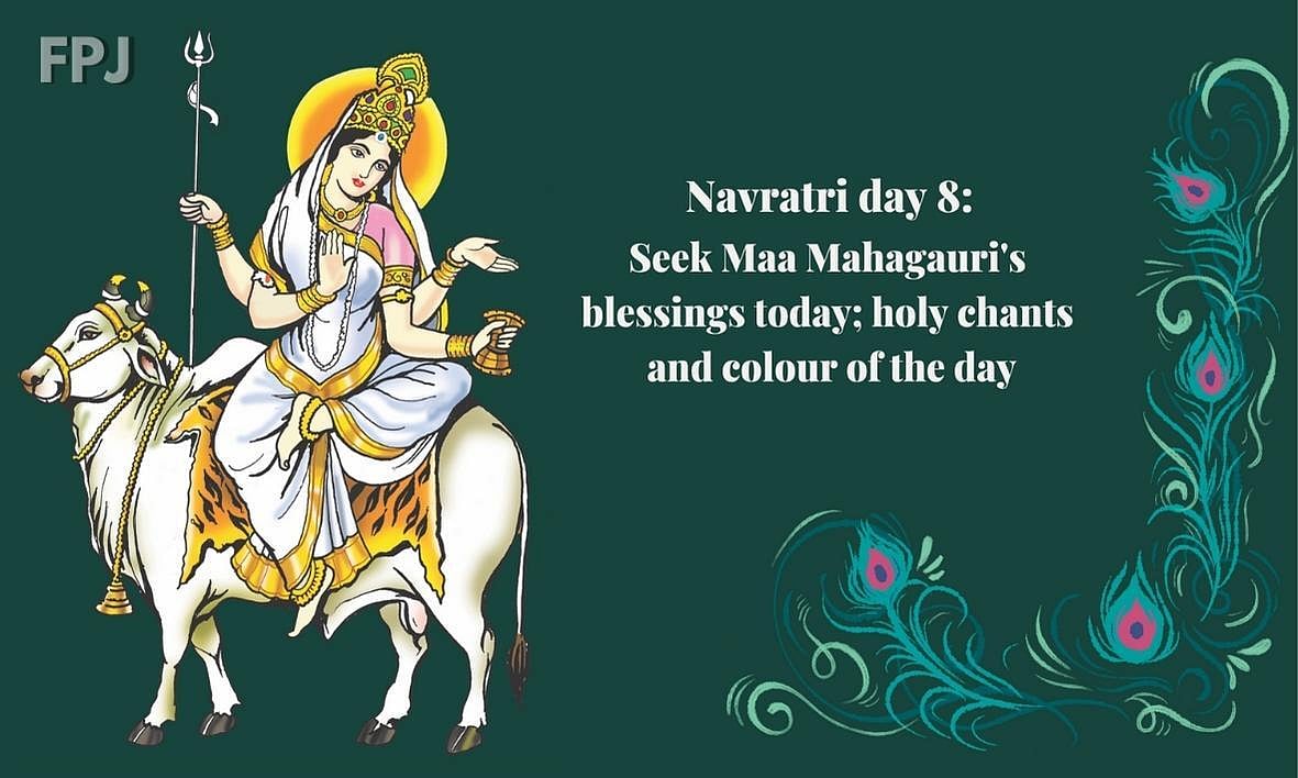 Navratri day 8: Seek Maa Mahagauri's blessings today; holy chants and colour of the day - Vimarsana News