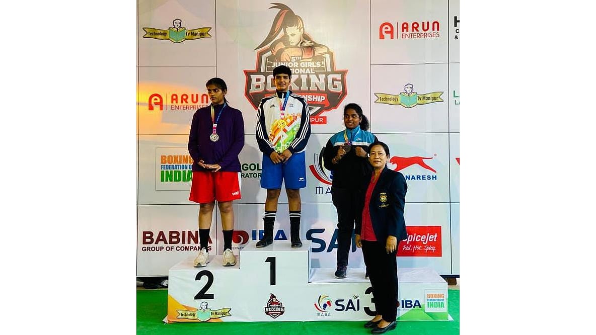 5th Junior Girl's National Boxing Championship 2022 SAI Bhopal boxer
