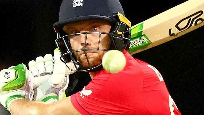 Jos Buttler in action against New Zealand.