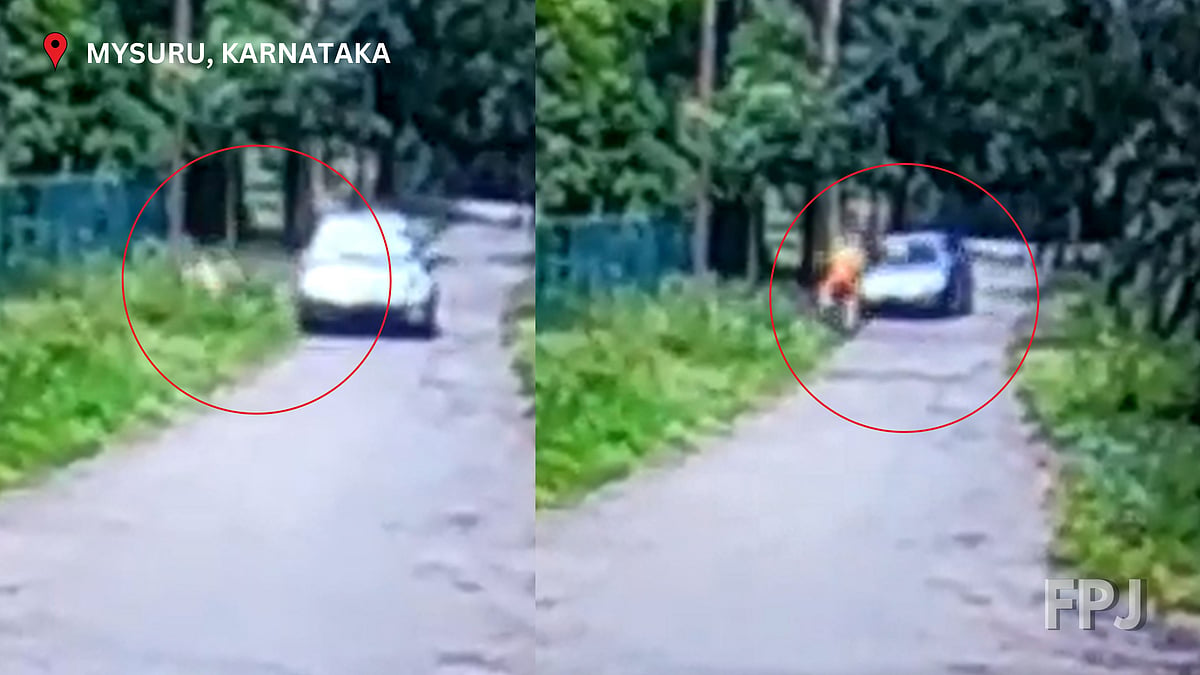 CAUGHT ON CAMERA: Unnumbered car runs over 82-year-old former IB official in Mysuru, flung to death; probe on - Vimarsana News