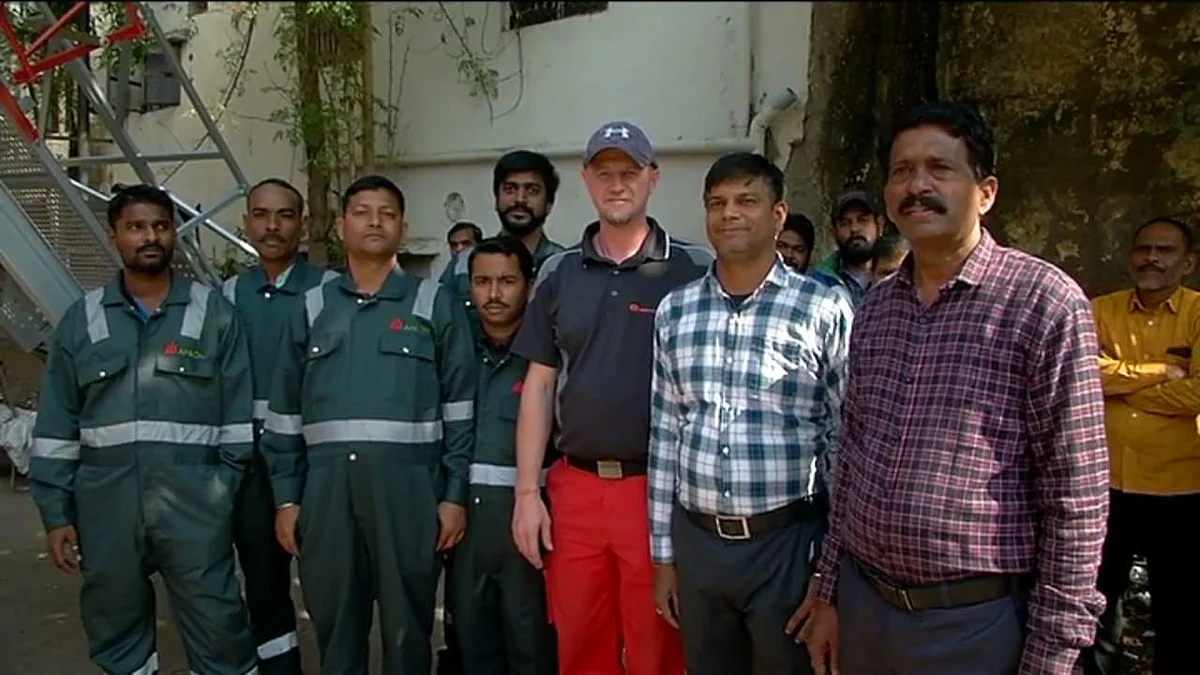 Engineer Norbert along with the Municipal Corporation's fire brigade team