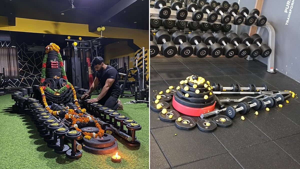 Gym equipment or a shiva linga? Check these viral photos from Gwalior