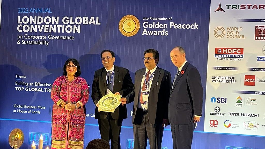 REC wins Golden Peacock Award for Corporate Governance 2022