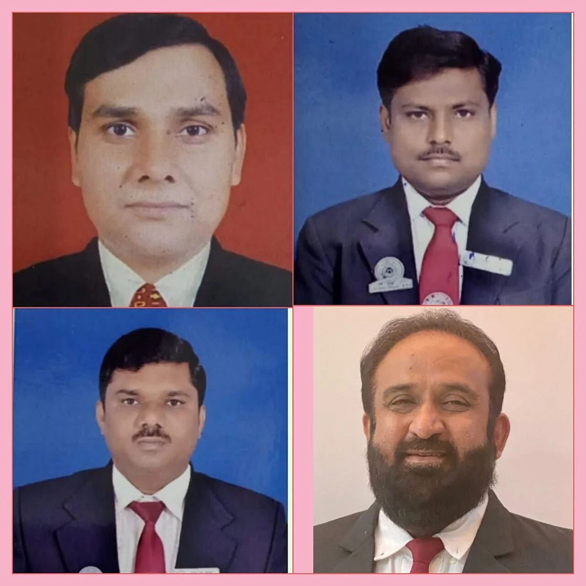 Clockwise from top-left: D Kumar, TTI HQ Mumbai, S B Galande, TTI HQ Mumbai, Sunil D Nainani, TTI Mumbai Division, and H A Wagh, TTI HQ Mumbai